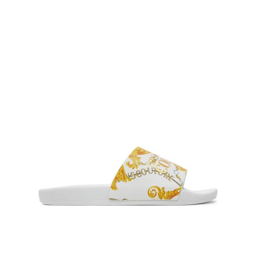 Klapki Versace Jeans Couture 77YA3SQ4 ZS834 Biały ze sklepu eobuwie.pl w kategorii Klapki męskie - zdjęcie 182036896