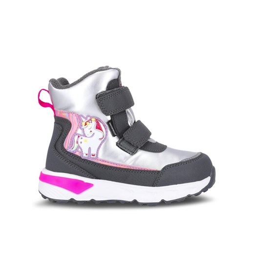 Śniegowce ZigZag Hidol Kids Boot w/Lights WP Z234125 Szary ze sklepu eobuwie.pl w kategorii Buty zimowe dziecięce - zdjęcie 182036916