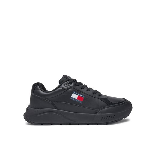 Sneakersy Tommy Jeans Runner EM0EM01445 Czarny ze sklepu eobuwie.pl w kategorii Buty sportowe męskie - zdjęcie 182036996