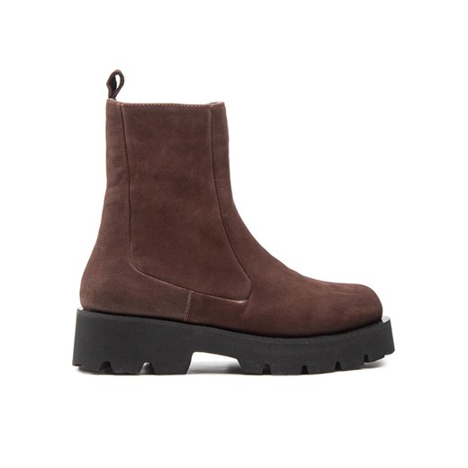 Botki Simple SL-15-02-000049 Brązowy ze sklepu eobuwie.pl w kategorii Botki - zdjęcie 182037296