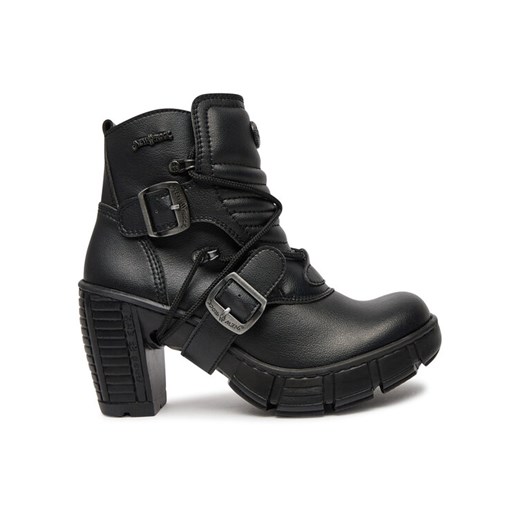 Botki NEW ROCK M-TRCASCO004-V2 Czarny ze sklepu eobuwie.pl w kategorii Botki - zdjęcie 182037305