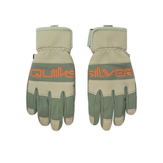 Rękawiczki Męskie Quiksilver EQYHN03198 Zielony ze sklepu eobuwie.pl w kategorii Rękawiczki męskie - zdjęcie 182037318