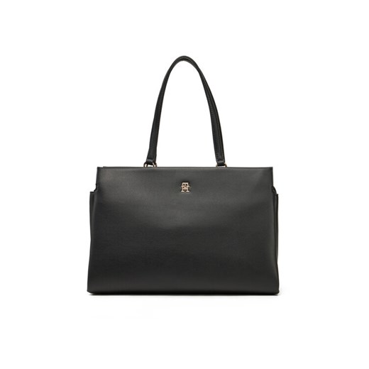 Torebka Tommy Hilfiger Th Legacy Tote AW0AW17197 Czarny ze sklepu eobuwie.pl w kategorii Torebki damskie - zdjęcie 182037339