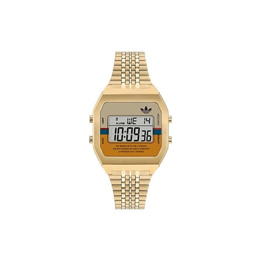 Zegarek adidas Originals Street Digital Two AOST23555 Złoty ze sklepu eobuwie.pl w kategorii Zegarki - zdjęcie 182037708