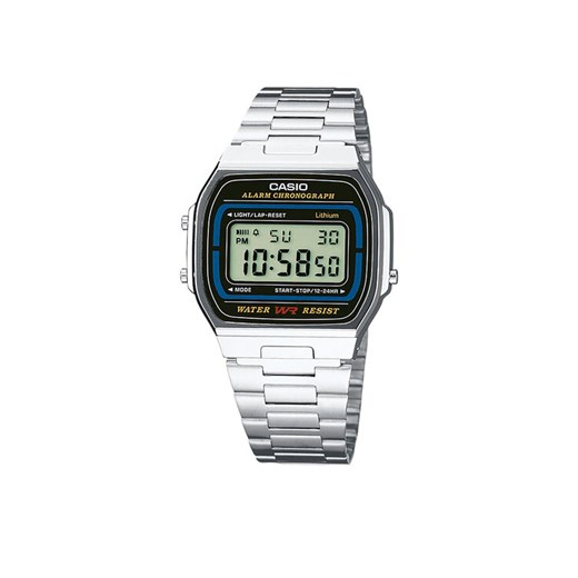 Zegarek Casio Vintage A164WA-1VES Srebrny ze sklepu eobuwie.pl w kategorii Zegarki - zdjęcie 182037757