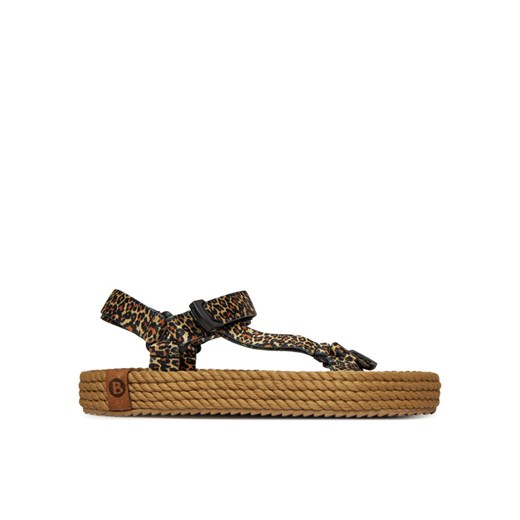 Sandały Bohonomad Miami Elastic MIA.12-LEO Brązowy ze sklepu eobuwie.pl w kategorii Espadryle damskie - zdjęcie 182037875