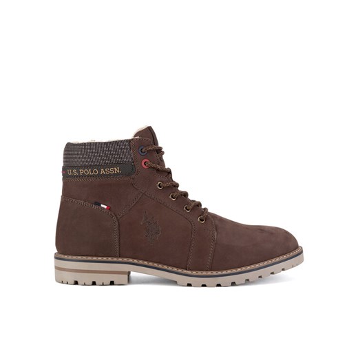 Trapery U.S. Polo Assn. POLY001M/DLT1 Brązowy ze sklepu eobuwie.pl w kategorii Buty zimowe męskie - zdjęcie 182037917