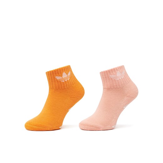 Zestaw 2 par wysokich skarpet dziecięcych adidas Anti-Slip JC8540 Kolorowy ze sklepu eobuwie.pl w kategorii Skarpetki dziecięce - zdjęcie 182038199