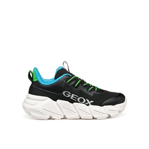 Sneakersy Geox J Flexyper Fast J46N1A 0149J C9997 M Czarny ze sklepu eobuwie.pl w kategorii Buty sportowe dziecięce - zdjęcie 182038305