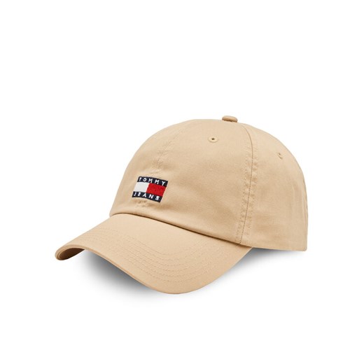 Czapka z daszkiem Tommy Jeans Tjm Heritage 6 Panel Cap AM0AM12020 Beżowy ze sklepu eobuwie.pl w kategorii Czapki z daszkiem męskie - zdjęcie 182038456