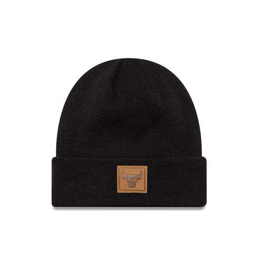 Czapka New Era Team Patch Cuff Bea 60565196 Czarny ze sklepu eobuwie.pl w kategorii Czapki zimowe męskie - zdjęcie 182038548
