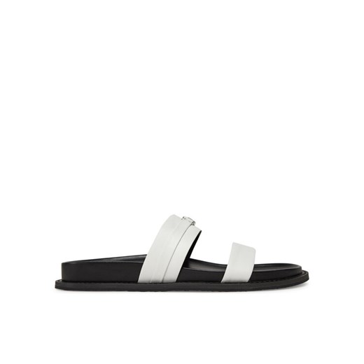 Klapki MICHAEL Michael Kors Mandy Flat Sandal 40S5MAFS2L Biały ze sklepu eobuwie.pl w kategorii Klapki damskie - zdjęcie 182038557