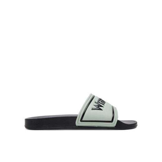 Klapki Wrangler Avwewll Silder Men Low 20251042 Zielony ze sklepu eobuwie.pl w kategorii Klapki męskie - zdjęcie 182038599
