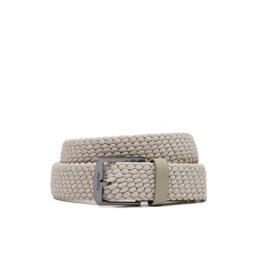 Pasek Męski Calvin Klein Ck Casual Elastic Braided 35Mm K50K512839 Beżowy ze sklepu eobuwie.pl w kategorii Paski męskie - zdjęcie 182038709