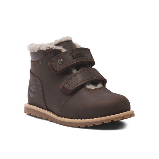 Trzewiki Timberland Pokey Pine Warm Lined H&L TB0A5YVS9311 Brązowy ze sklepu eobuwie.pl w kategorii Buty zimowe dziecięce - zdjęcie 182038718