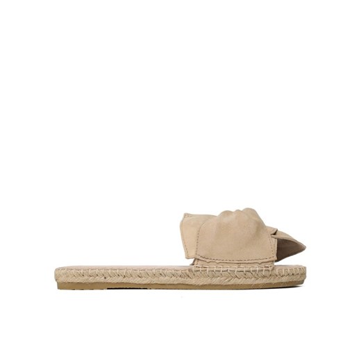 Espadryle Manebi Sandals With Knot M 1.1 JK Beżowy ze sklepu eobuwie.pl w kategorii Klapki damskie - zdjęcie 182038785