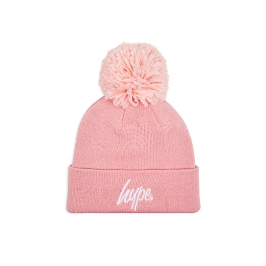 Czapka HYPE Bobble Script YVLR-714 Różowy ze sklepu eobuwie.pl w kategorii Czapki dziecięce - zdjęcie 182038836