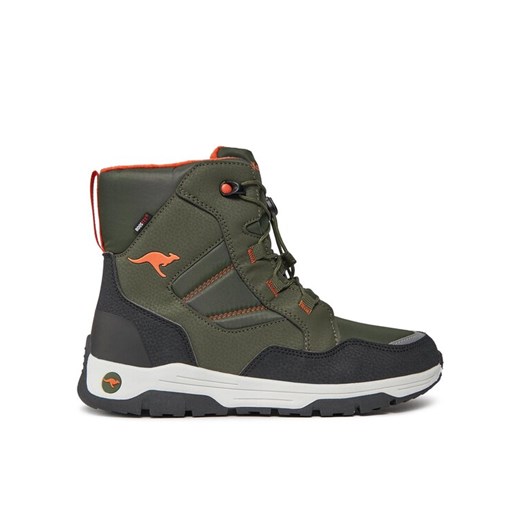 Śniegowce KangaRoos K-Mj North Rtx 18928 000 8090 Khaki ze sklepu eobuwie.pl w kategorii Buty zimowe dziecięce - zdjęcie 182038875