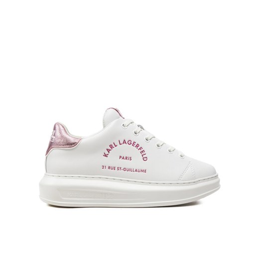 Sneakersy KARL LAGERFELD KL62539F Biały ze sklepu eobuwie.pl w kategorii Buty sportowe damskie - zdjęcie 182038899