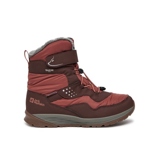 Śniegowce Jack Wolfskin Polar Bear-G Texapore High Vc K A62143 Brązowy ze sklepu eobuwie.pl w kategorii Buty zimowe dziecięce - zdjęcie 182039008