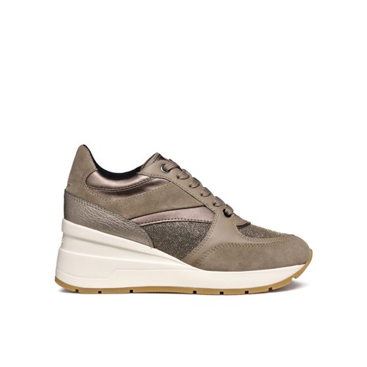 Sneakersy Geox D Zosma D368LA 0LY22 C6029 Beżowy ze sklepu eobuwie.pl w kategorii Buty sportowe damskie - zdjęcie 182039035