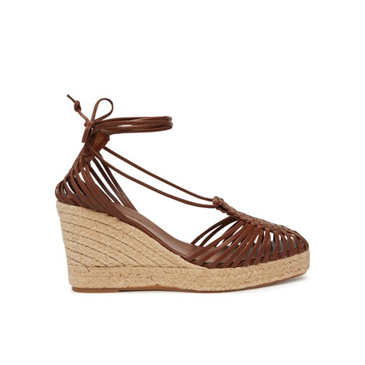 Espadryle Weekend Max Mara Quirino 2515521115670 Brązowy ze sklepu eobuwie.pl w kategorii Espadryle damskie - zdjęcie 182039076