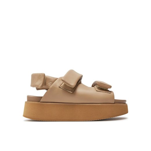 Sandały Inuikii Velcro 70106-150 Beżowy ze sklepu eobuwie.pl w kategorii Sandały damskie - zdjęcie 182039107