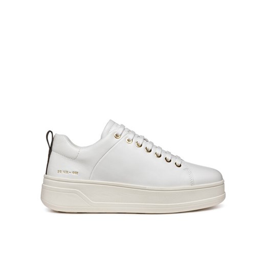 Sneakersy Geox D Spherica Ecub-2 D46WVA 00085 C1000 Biały ze sklepu eobuwie.pl w kategorii Buty sportowe damskie - zdjęcie 182039325