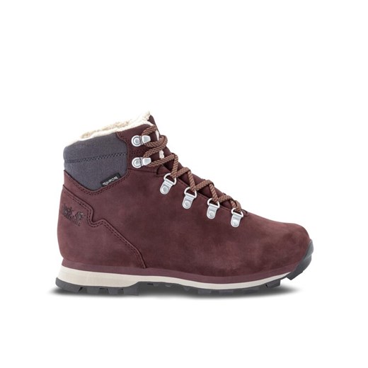 Trekkingi Jack Wolfskin Thunder Bay Texapore Mid W 4053681 Bordowy ze sklepu eobuwie.pl w kategorii Buty trekkingowe damskie - zdjęcie 182039349