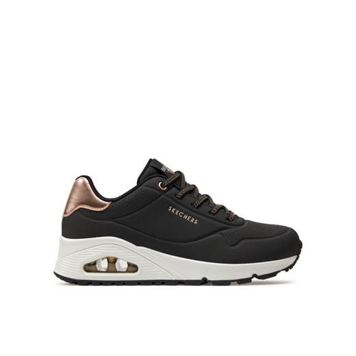 Sneakersy Skechers Uno Shimmer Away 155196/BLK Czarny ze sklepu eobuwie.pl w kategorii Buty sportowe damskie - zdjęcie 182039368