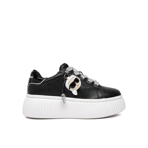 Sneakersy KARL LAGERFELD Krepper Lo KL42376T Czarny ze sklepu eobuwie.pl w kategorii Buty sportowe damskie - zdjęcie 182039408