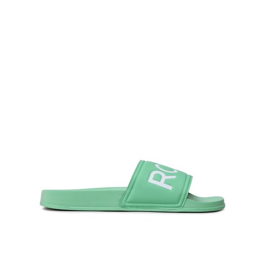 Klapki Roxy ARJL100679 Zielony ze sklepu eobuwie.pl w kategorii Klapki damskie - zdjęcie 182039529