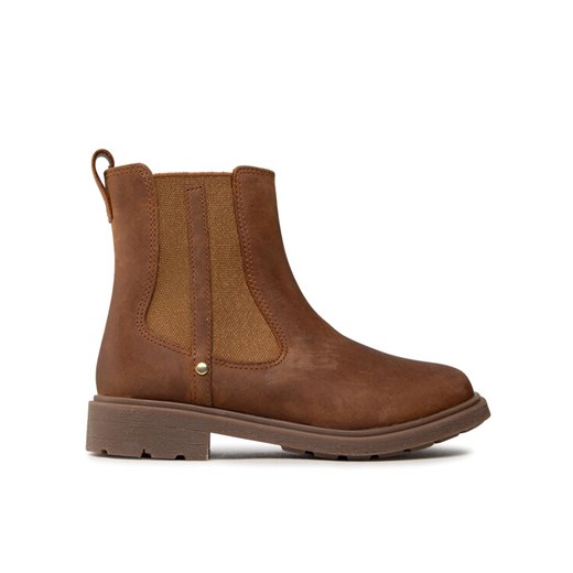 Botki Clarks Astrol Orin K 261541676 Brązowy ze sklepu eobuwie.pl w kategorii Buty zimowe dziecięce - zdjęcie 182039585