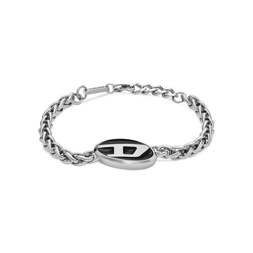 Bransoletka Diesel Steel Font DX1469040 Srebrny ze sklepu eobuwie.pl w kategorii Bransoletki - zdjęcie 182039799