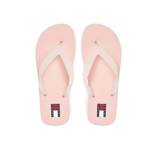 Japonki Tommy Jeans Tjw Logo Flip Flop EN0EN02447 Różowy ze sklepu eobuwie.pl w kategorii Klapki damskie - zdjęcie 182039816