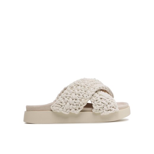 Klapki Inuikii Woven 70104-105 Biały ze sklepu eobuwie.pl w kategorii Klapki damskie - zdjęcie 182039887