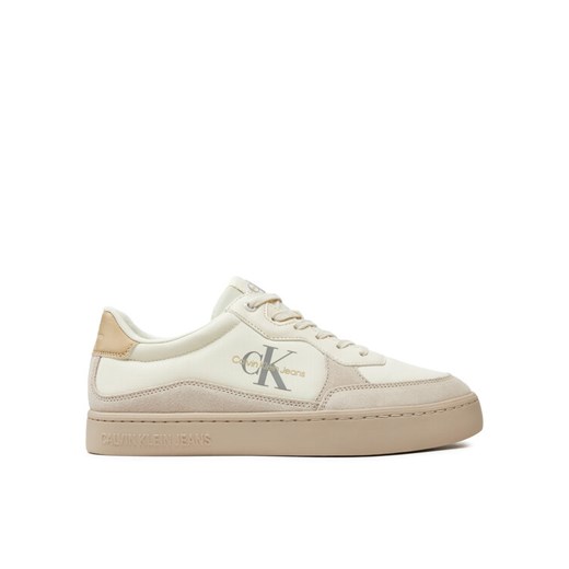 Sneakersy Calvin Klein Jeans Classic Cupsole Low Mix Mtl YM0YM01033 Écru ze sklepu eobuwie.pl w kategorii Buty sportowe męskie - zdjęcie 182040028