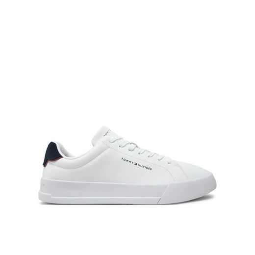 Sneakersy Tommy Hilfiger Th Court Lth Detail Ess FM0FM05367 Biały Tommy Hilfiger 44 eobuwie.pl