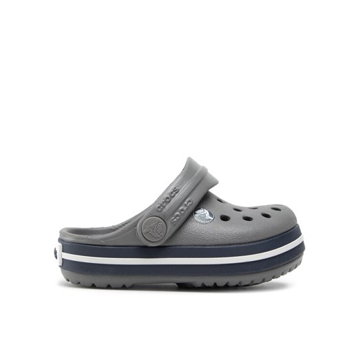 Klapki Crocs Crocband Clog K 204537 Szary ze sklepu eobuwie.pl w kategorii Buciki niemowlęce - zdjęcie 182040239