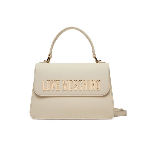 Torebka LOVE MOSCHINO JC4032PP1MKD0110 Écru ze sklepu eobuwie.pl w kategorii Kuferki - zdjęcie 182040327
