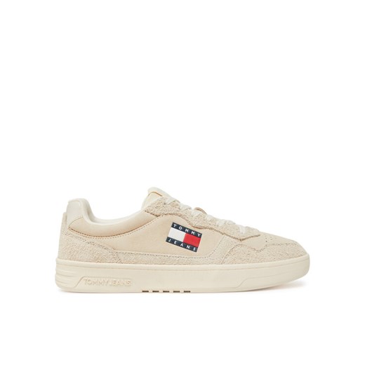 Sneakersy Tommy Jeans Tjm Cupsole Suede EM0EM01568 Écru ze sklepu eobuwie.pl w kategorii Buty sportowe męskie - zdjęcie 182040477