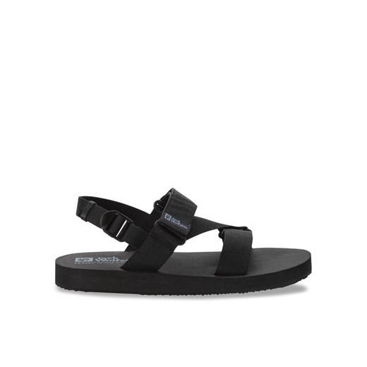 Sandały Jack Wolfskin Urban Entdeckung Belt Sandal 4056711 Czarny ze sklepu eobuwie.pl w kategorii Sandały męskie - zdjęcie 182040526