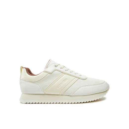 Sneakersy Calvin Klein Low Top Lace Up Logo Lth HM0HM01654 Biały ze sklepu eobuwie.pl w kategorii Buty sportowe męskie - zdjęcie 182040586