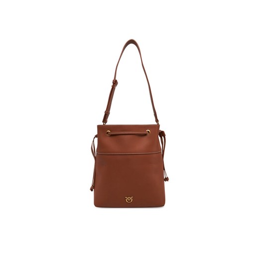Torba PINKO SECCHIELLO CLASSIC 104305 A29Q L84Q Brązowy ze sklepu eobuwie.pl w kategorii Torebki worki - zdjęcie 182040747