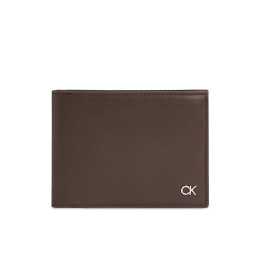 Duży Portfel Męski Calvin Klein Metal Ck K50K511689 Czarny ze sklepu eobuwie.pl w kategorii Portfele męskie - zdjęcie 182040887