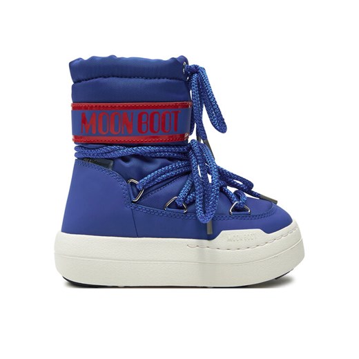 Śniegowce Moon Boot Junior Park Boot 80D3440020 Niebieski ze sklepu eobuwie.pl w kategorii Buty zimowe dziecięce - zdjęcie 182040976
