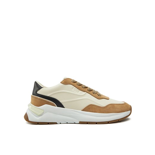 Sneakersy BOSS Skylar 50536403 Beżowy ze sklepu eobuwie.pl w kategorii Buty sportowe damskie - zdjęcie 182040979