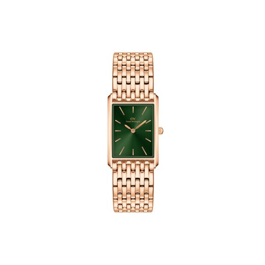 Zegarek Daniel Wellington Bound 9-Link Emerald DW00100704 Złoty ze sklepu eobuwie.pl w kategorii Zegarki - zdjęcie 182040989