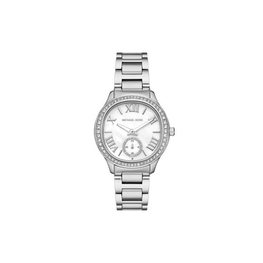 Zegarek Michael Kors Sage MK4807 Srebrny ze sklepu eobuwie.pl w kategorii Zegarki - zdjęcie 182041108