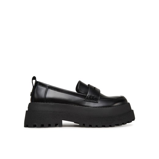 Loafersy Buffalo Pluto Loafer 1624086 Czarny ze sklepu eobuwie.pl w kategorii Lordsy damskie - zdjęcie 182041139